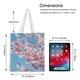 thumbnail image 5 of Cherry Blossom Bolso de tela con estampado de lienzo para mujer, bolsa de compras reutilizable y estética, con cremallera interior, regalo para mujer,38*45cm., 5 of 6