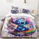 thumbnail image 5 of 3pc Duvet Cover Stitch and Lilo Love Rose Ice Cream Pattern Soft and Comfortable Single Double Bed Size Children Adult Gift, 5 of 5