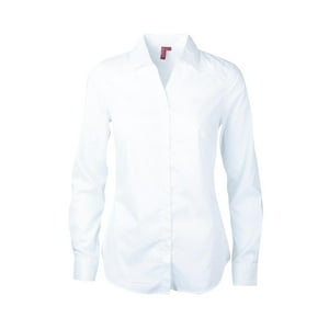 Jayson - Blusa Trevira Spandex Cuello V M/L Blanco Xl