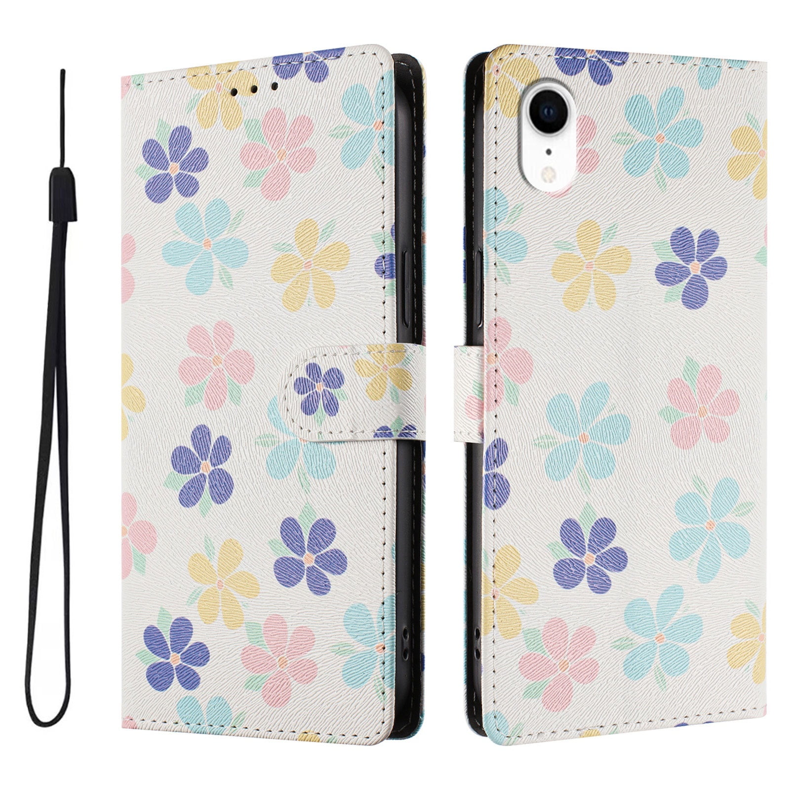 Foxdock Funda Tipo Cartera Para Iphone Xr Con Soporte Y Correa – Diseño De Patrones Lindos