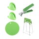 thumbnail image 4 of Juego Antiescaldaduras De Cocina Que Se Mueve Fácilmente Y Protege Las Manos, Resistente, Multiusos, Verde, 4 of 5