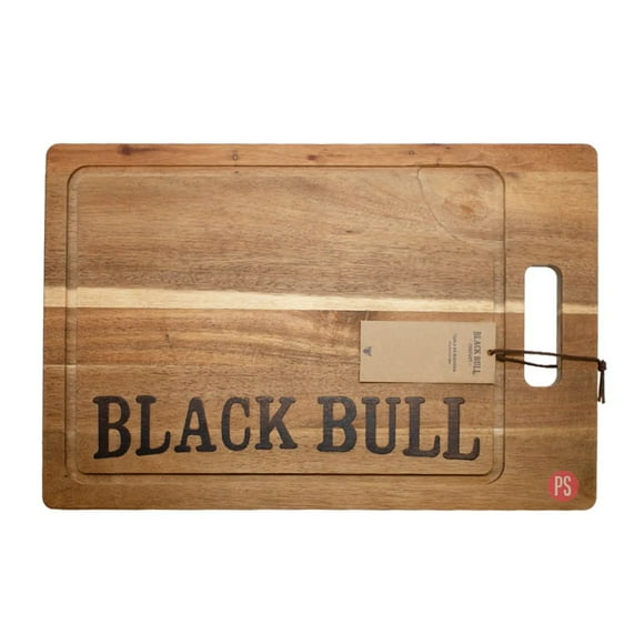 Tabla De Cortar Cocina 45x30cms Madera Black Bull - Ps