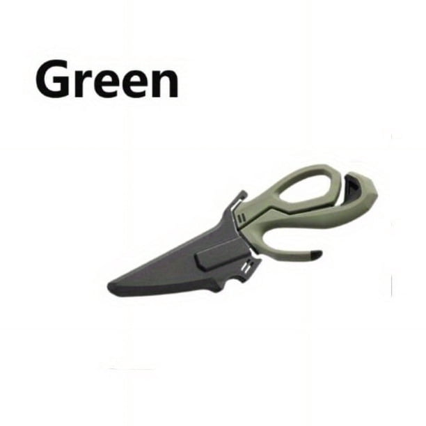 GOXAWEE Stainless Steel Professional Fishing Scis, Outdoor Fishing Tools, Anti-Slip Grip And Multi-Purpose Tool For Boning Fish