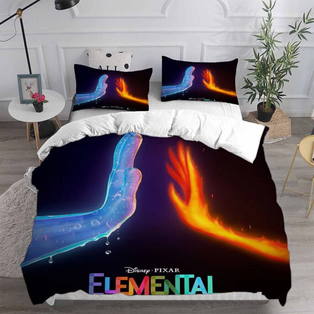 Elemental Ember Quilt Duvet Cover Set Bedding Set 3-Piece Bedding Set (1 Duvet Cover + 2 Pillow Shams)