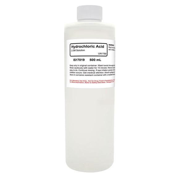 Solución de ácido clorhídrico ALDON 2M (7,3%) 500 ml