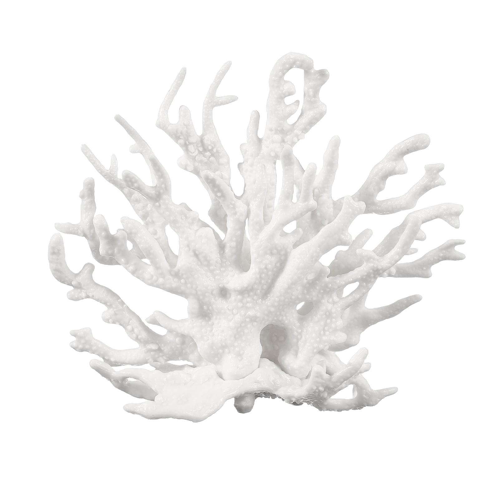 Decoración de Coral para Acuario Uxcell, Decoraciones para Peceras, Adornos de Coral para Peceras, 4.9x2x4.3 Pulgadas, (Blanco, 1 Pza), Destinado para Decoración de Paisajismo de Acuarios