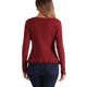 thumbnail image 3 of INSPIRE CHIC Chaqueta de Manga Larga para Mujer con Botones y Volantes en el Cuello en V, Cárdigan Suéter M Rojo Oscuro, 3 of 6