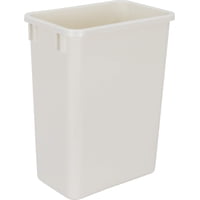 Bidón De Basura Hardware Resources, 35 L, Blanco, Para Cocina Y Oficina