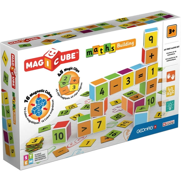 Cubos Magneticos MAGICUBE Numeros y Matematicas (16 Cubos + 45 clips)