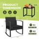 thumbnail image 4 of Juego de muebles de patio Homall de 3 piezas con sillas mecedoras de resina, 4 of 7