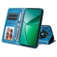 thumbnail image 5 of Funda tipo cartera FOXDOCK para Realme 12 4G , diseño girasol en relieve, cuero PU, cierre magnético, soporte y tarjetero, 5 of 5