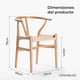 thumbnail image 4 of Pack 2 Sillas Wishbone Madera De Haya Para Comedor Venhoouse, 4 of 8