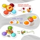 thumbnail image 4 of 3 Pcs Suction Cup Spinner Toys, Suction Cup Bath Toys For Babies, Sensory Toys Early Education Toys Bathtub Toy Dining Chairs Toys, Birthday Gifts For Baby Boy Girl, Spinning Toys For Toddlers 1-3, 4 of 4