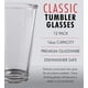 thumbnail image 3 of Juego de vasos de cerveza Kitchen Lux Pint, vidrio transparente de 480 ml, paquete de 12, 3 of 6