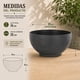 thumbnail image 4 of Macetero Plastico Semi Esfera Premium Diseño a Rayas S negro, 4 of 9