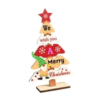 Magideal - Adorno Para De Navidad, Centro De Mesa, Suministros Para Fiestas, Vacaciones, Colorido, Hogar, Arte Independiente De Madera, Letrero Decorativo Estilo A