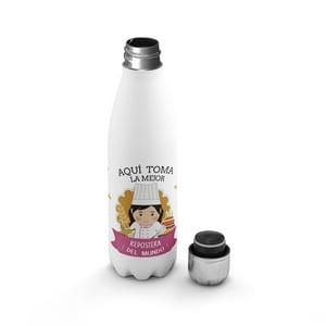 Creango - Botella Agua Termica Aqui Toma La Mejor Repostera De Acero Inoxidable