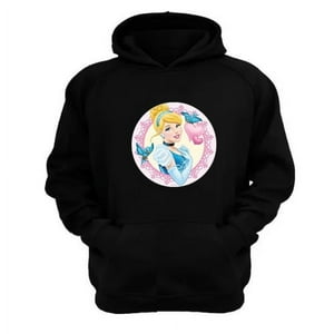 Genérico - Polerón Canguro Cenicienta Negro Talla Xs Unisex