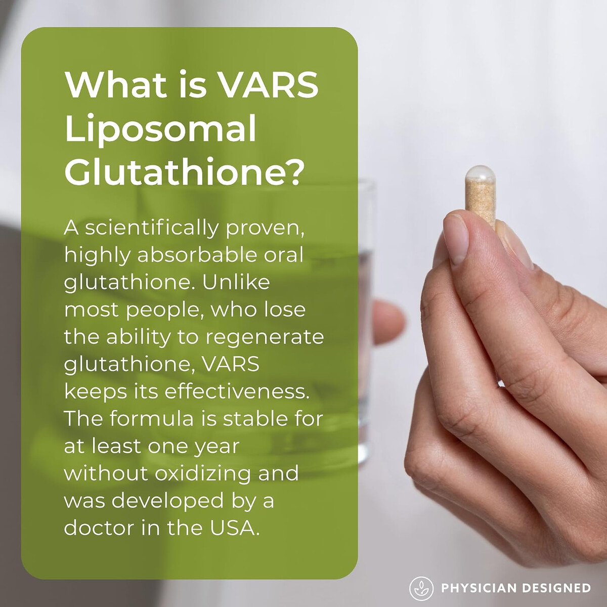 Cápsulas Glutation VARS Liposomal 60 Physician Designed