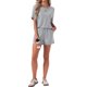thumbnail image 2 of INSPIRE CHIC Conjunto de Pijama de Punto de Jersey para Mujer con Manga Corta, Hombro Caído y Pantalones Cortos con Cintura Elástica S Gris, 2 of 6