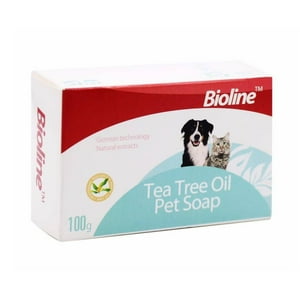 Total Click - Jabon Barra Extracto De Te Para Bañar Mascotas 100G Bioline