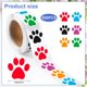 thumbnail image 2 of Rollo de 500 pegatinas de huellas de perro para niños, autoadhesivas, coloridas, de 2,5 cm, para botellas, portátiles, sellos de sobres y manualidades., 2 of 7