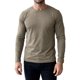 thumbnail image 5 of INSPIRE CHIC Camiseta Casual para Hombre Cuello Redondo Manga Larga Camiseta Básica Suave XL Caqui, 5 of 6