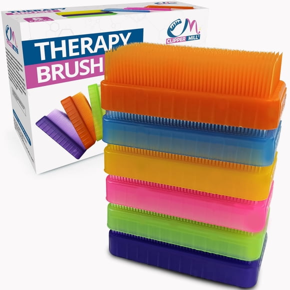 Cepillo terapéutico Clipper Mill Wilbarger sensorial, paquete de 6