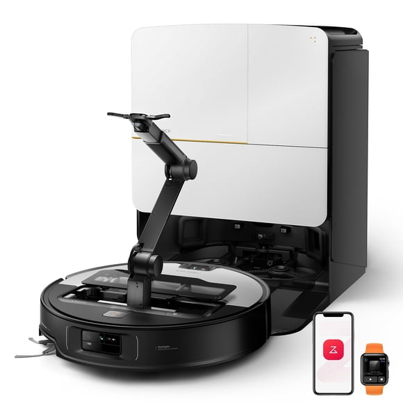 Roborock Saros Z70 Robot Aspirador y Fregona, Brazo OmniGrip, Alimentado por IA, Succión de 22,000Pa