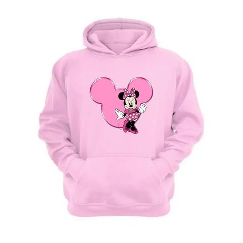 Genérico - Polerón Canguro Ratoncita M. Rosa Talla M Unisex