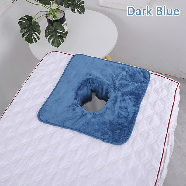 35*35 Cm Thickened Beauty SPA Massage Table Planking Face Towel With Hole Bed Bandana