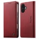 thumbnail image 1 of Funda Billetera de Cuero para [iPhone 16 Plus], Bloqueo RFID, Tarjetas y Soporte Rojo, 1 of 5