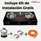 thumbnail image 4 of Cocina Encimera a Gas Licuado Vidrio 3 Platos + KIT de Instalación, 4 of 8