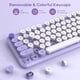 thumbnail image 3 of Combo inalámbrico de teclado y ratón SABLUTE Retro Typewriter, 3 of 9