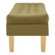 thumbnail image 3 of Banqueta Wood 2c Felpa 05 Verde Musgo, 3 of 4