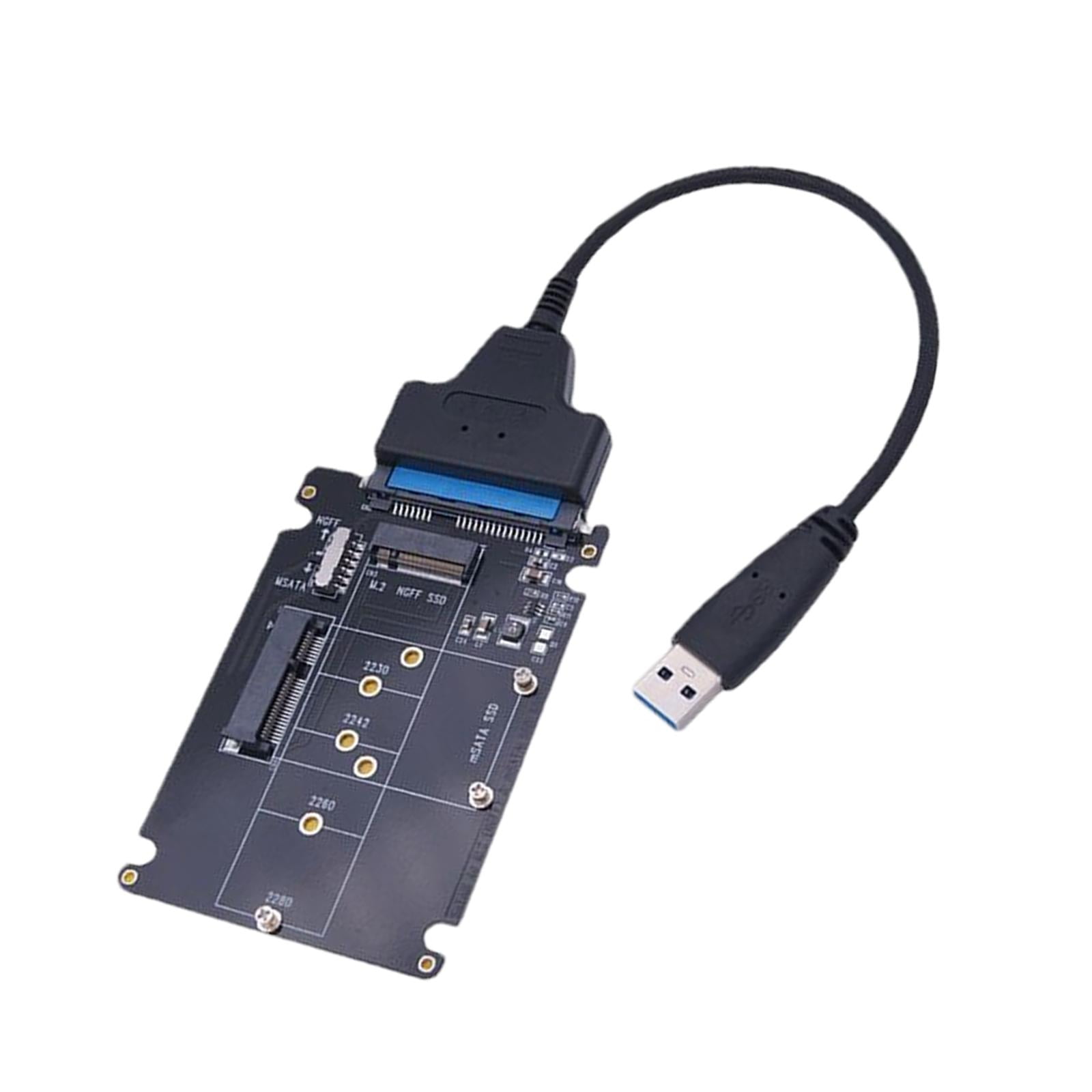Magideal - Carcasa Adaptadora Msata , , Unidad De , 80mm, 60mm, 42mm, 30mm, Convertidor Usb , Cable M.2 Sata3.1 Estándar