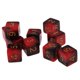 thumbnail image 4 of Paquete De 10 Dados D6 De Seis Caras De Dos Colores Para Juegos D&D TRPG, Rojo Y Negro, 4 of 4