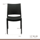 thumbnail image 5 of Comedor Mesa Eames de vidrio 100cm + 4 Sillas de terraza exterior - Negras, 5 of 8