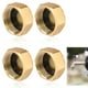 thumbnail image 1 of Tapa ciega de latón, 4 piezas de tapa de extremo de latón con arandelas, para lavadoras, tuberías de agua caliente y fría, calefacción central, válvulas de radiador, grifos, aplicaciones de aire compr, 1 of 7