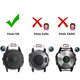 thumbnail image 4 of Correa de reloj NotoCity compatible con Fenix 5, 22 mm, silicona, color negro, 4 of 8