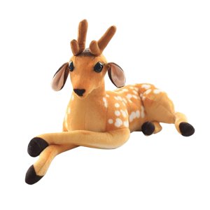 Magideal - Simulación De Ciervo Sika, Juguete Interactivo De Peluche, Muñeco Para Dormir, Animal De Peluche Suave Para Niños, Fiesta, Niñas, Niños , Lado