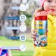 thumbnail image 5 of El Show de Bugs Bunny y el CorrecaminosBotella de Agua con Tapa Pop Top de Un Toque, Acero Inoxidable, a Prueba de Fugas, para Deportes, Botella Infantil rosa 12 oz, 5 of 6