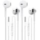 thumbnail image 1 of Auriculares CLIPSUN, 2 pares, con cable, estéreo, con micrófono y control de volumen, 1 of 7