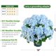thumbnail image 4 of Juego de 2 arbustos artificiales de hortensia QIANYUN 51 cm en maceta, 4 of 5