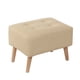 thumbnail image 1 of Pouf Niza Pu Beige, 1 of 3