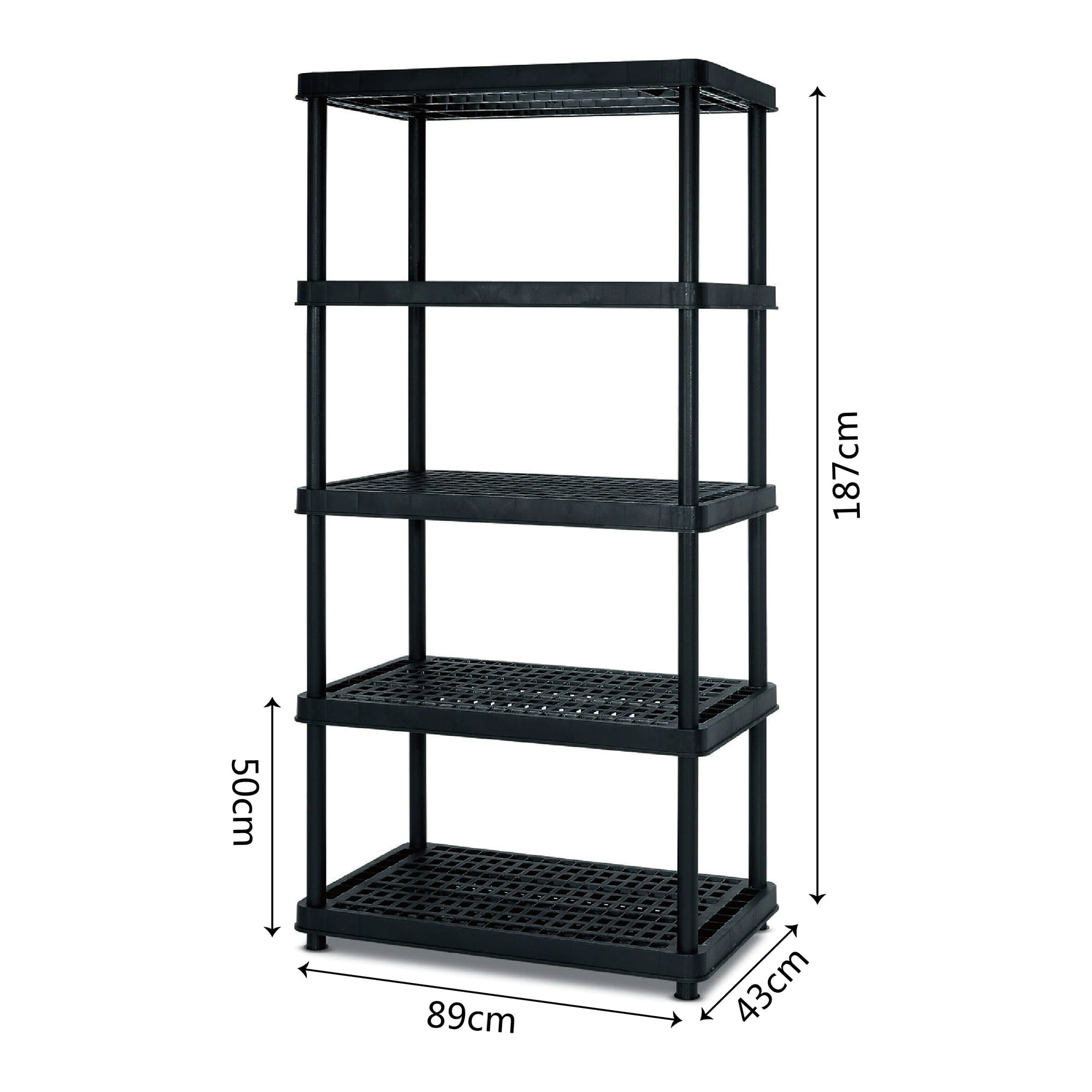 Recilock - Estantería Plastica 5 Niveles