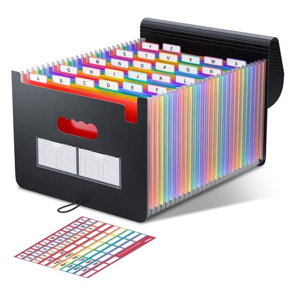 Organizador de archivos en forma de acordeón ThinkTex, 26 bolsillos, tamaño mensual