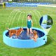 thumbnail image 4 of Piscina para perros Bilibara plegable de 180 cm con rociador para niños y perros, 4 of 6