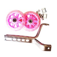 Magideal - 2 Piezas Ruedas De Entrenamiento De Bicicleta Para Niños Ruedas De Entrenamiento De Bicicleta De Repuesto Ciclismo Práctico Ruedas De Entrenamiento De Rosa