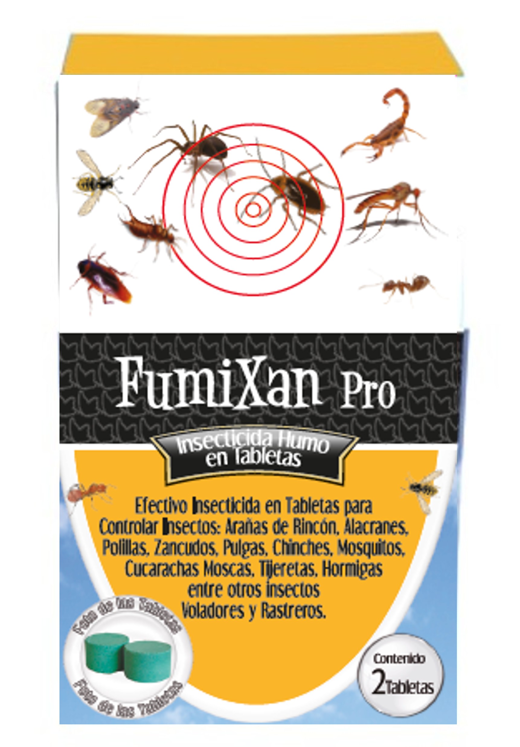 Insecticida Humo Fumixan Pro 100 G (2 Tabletas)